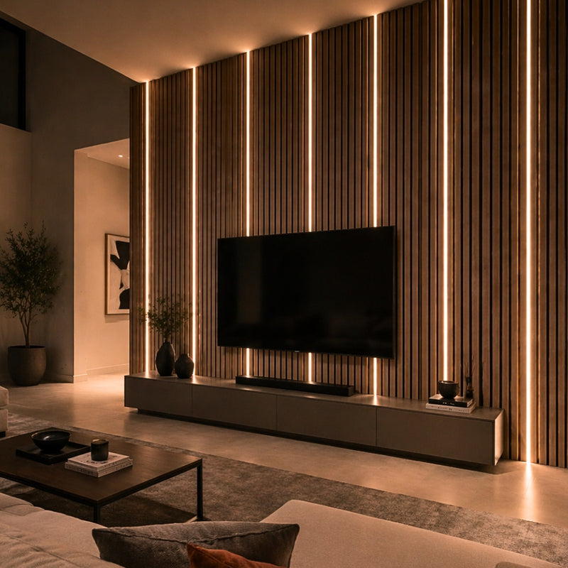 LED strip with aluminium profile and silicone diffuser