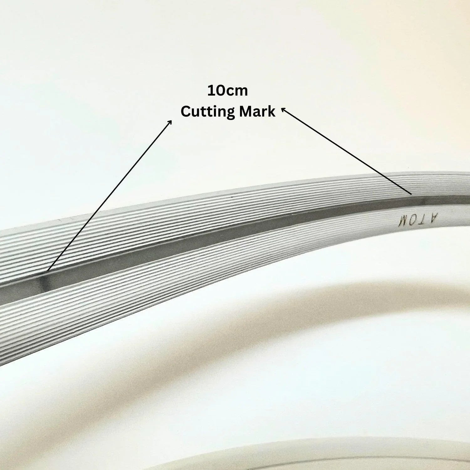 Cool White Neon Flex 6000K 16x16mm 220V 240V Top Bend IP65 10cm Cut with UK Plug - ATOM LED