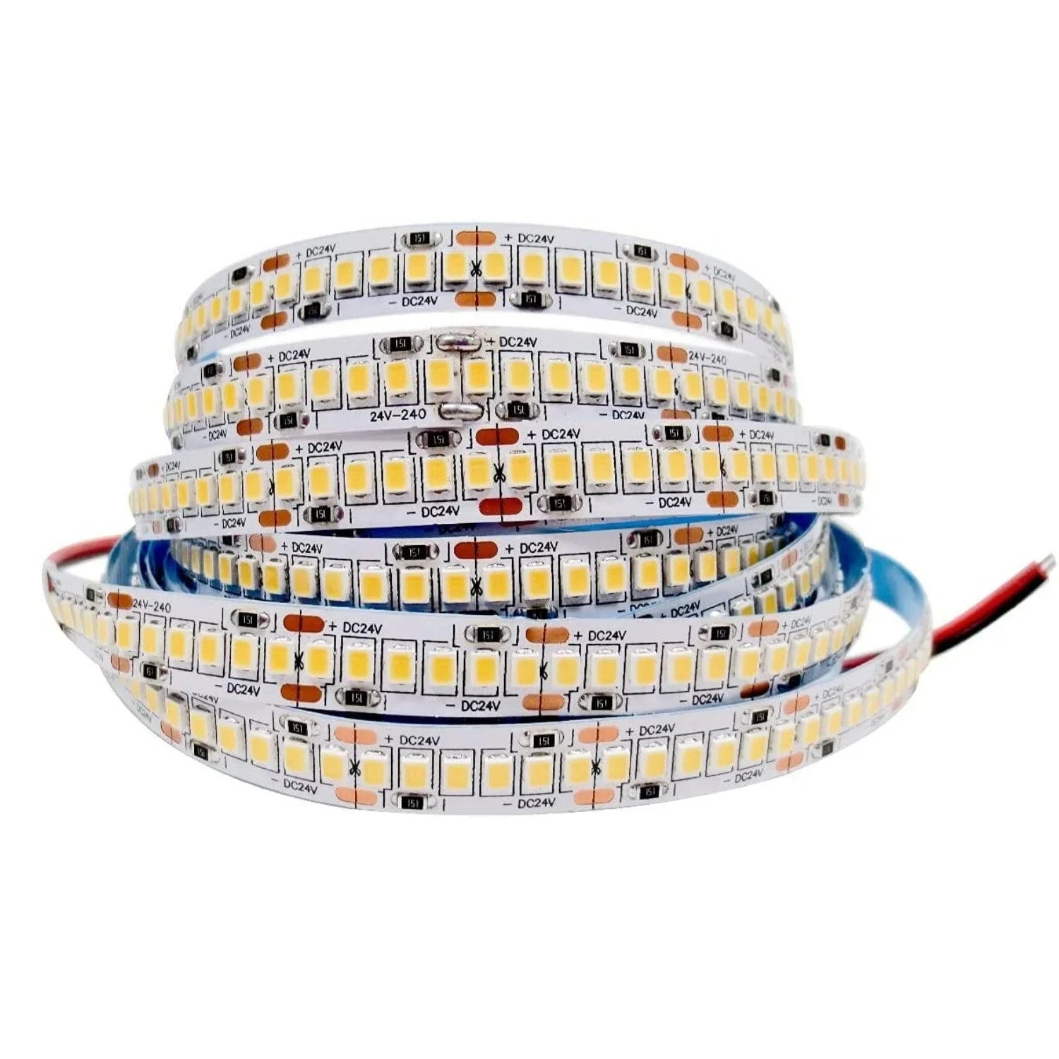 Blue LED Strip Light 12V 240 LEDs/m 1200 LEDs IP20 Non Waterproof 5 Metre Strip - ATOM LED