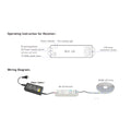 LTECH M4+M4-3A: receiver terminals and wiring — manufacturer manual