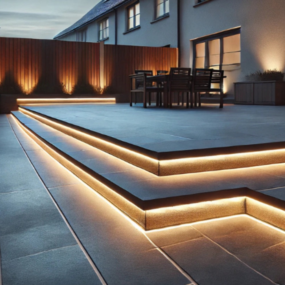 MaxiFlex 8x16mm IP67 LED neon flex — driveway and landscape 24V outdoor