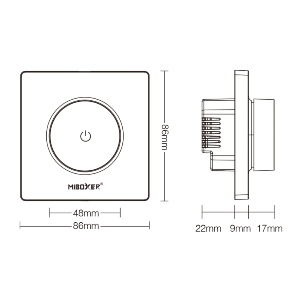 Miboxer TRI-K1 Rotating Triac dimmer (2.4GHz)