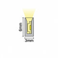3x6mm mini neon flex dimension diagram, 3mm width and 6mm height