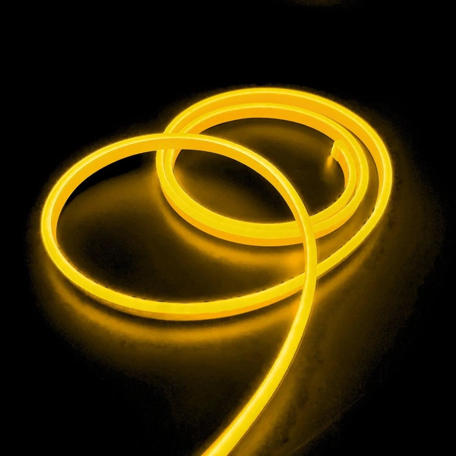 Mini Golden LED Neon Flex 12V 6x12mm 120LED/m IP65 Waterproof 1cm Cut - ATOM LED