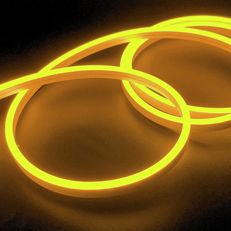 Mini Golden LED Neon Flex 12V 6x12mm 120LED/m IP65 Waterproof 1cm Cut - ATOM LED