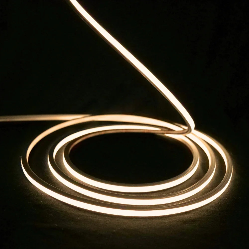 Mini Warm White Neon Flex 3000K 24V Top Bend 4.5x4.5mm IP65 Waterproof 240LEDs/m