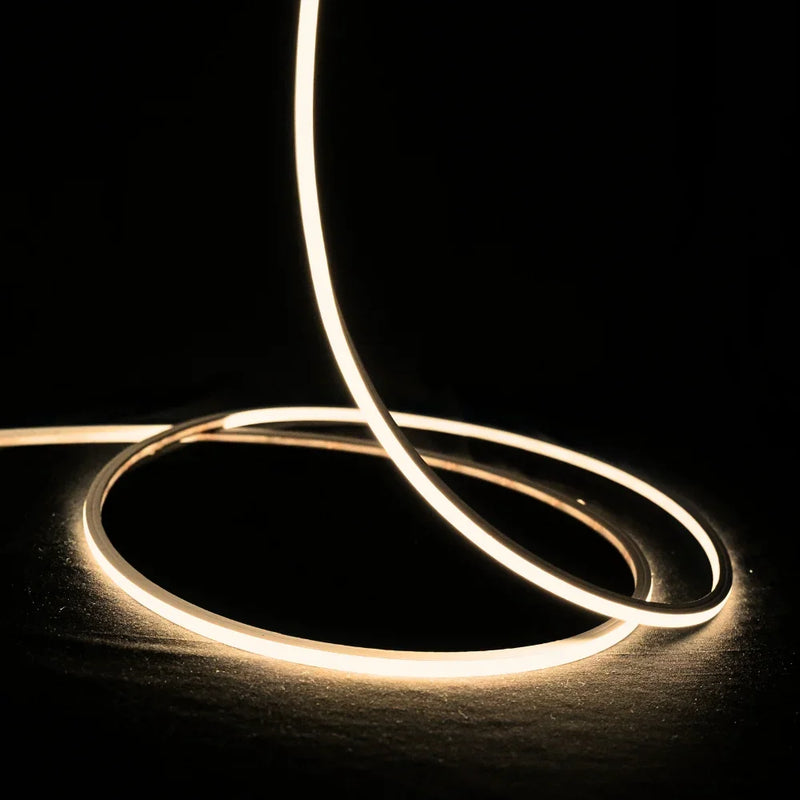 Warm White Neon Flex 3000K 24V Top Bend 10x6mm IP65 Waterproof 280LEDs/m