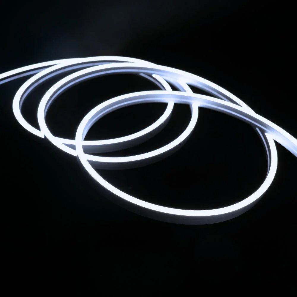 Mini Cool White Neon Flex 6000K 4x8mm IP65 Waterproof 168 LEDs/m