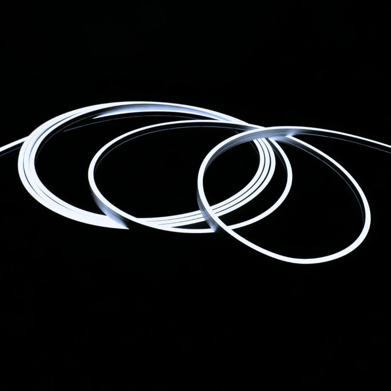 Mini Cool White Neon Flex 6000K 4x8mm IP65 Waterproof 168 LEDs/m — ATOM LED