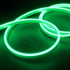 Mini Green LED Neon Flex 6x12mm 12V 120LEDs/m IP65 Waterproof 2.5cm Kit - ATOM LED