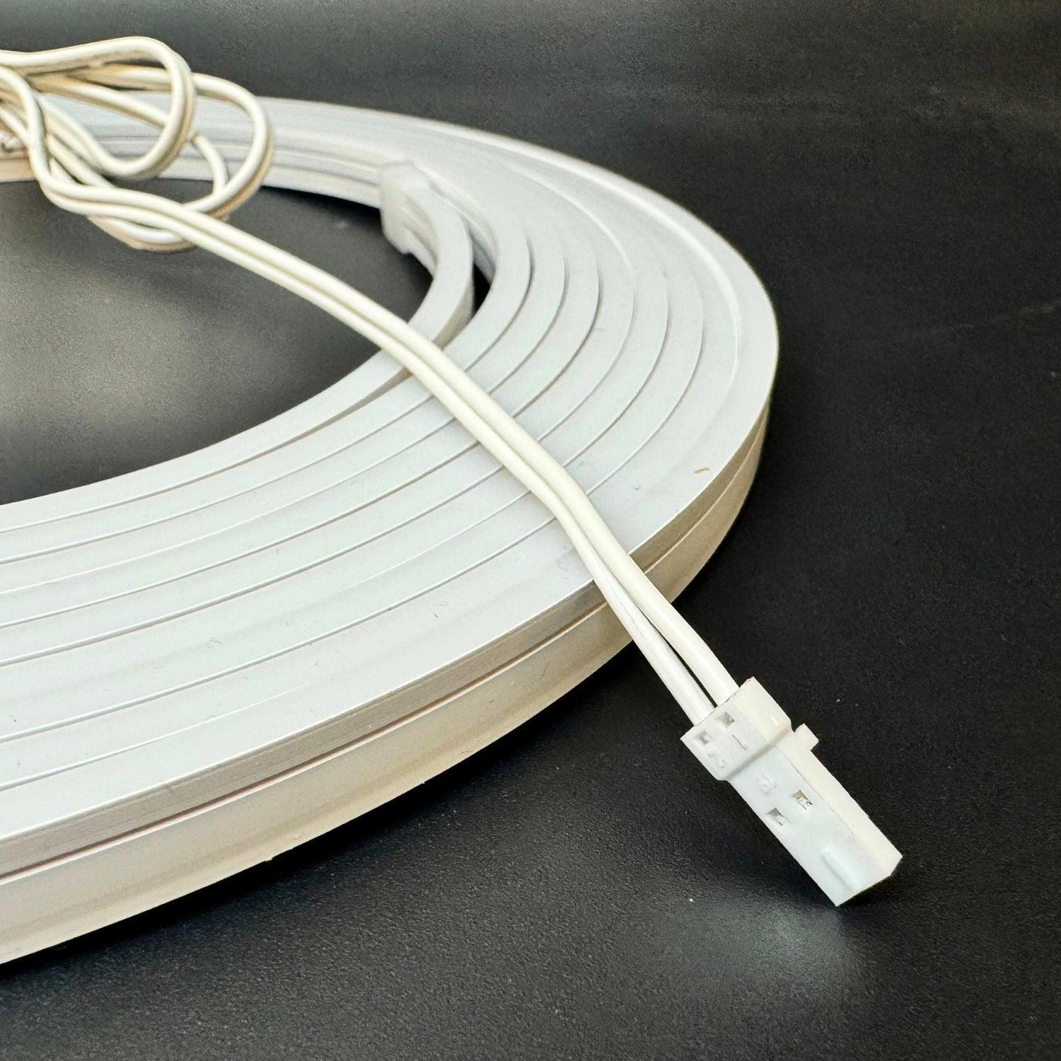 Mini Natural White Neon Flex 4000K Mini 24V 4x10mm IP65 Waterproof 168LEDs/m - ATOM LED