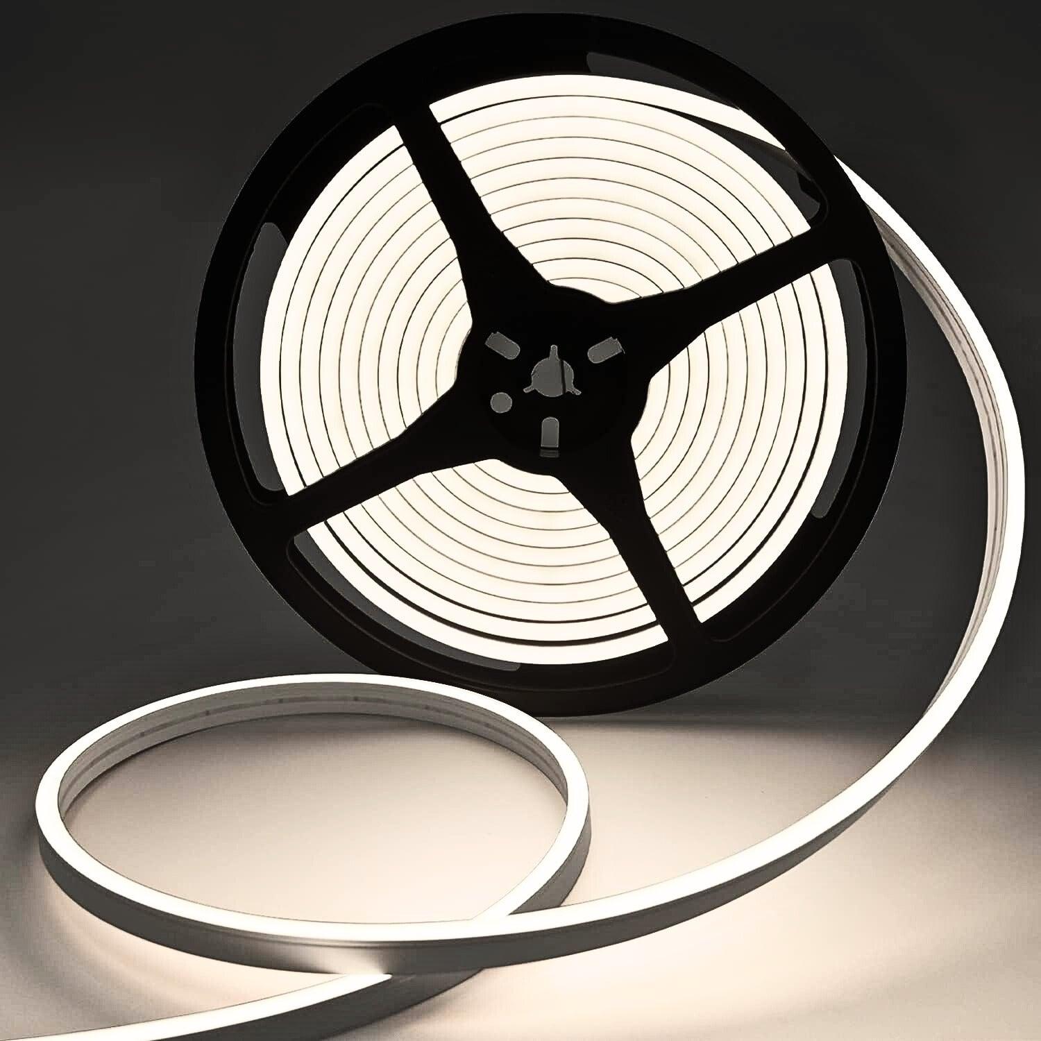 Mini 24v Led Mini Natural White Neon Flex 4000K Mini 24V 4x10mm IP65 Waterproof ...