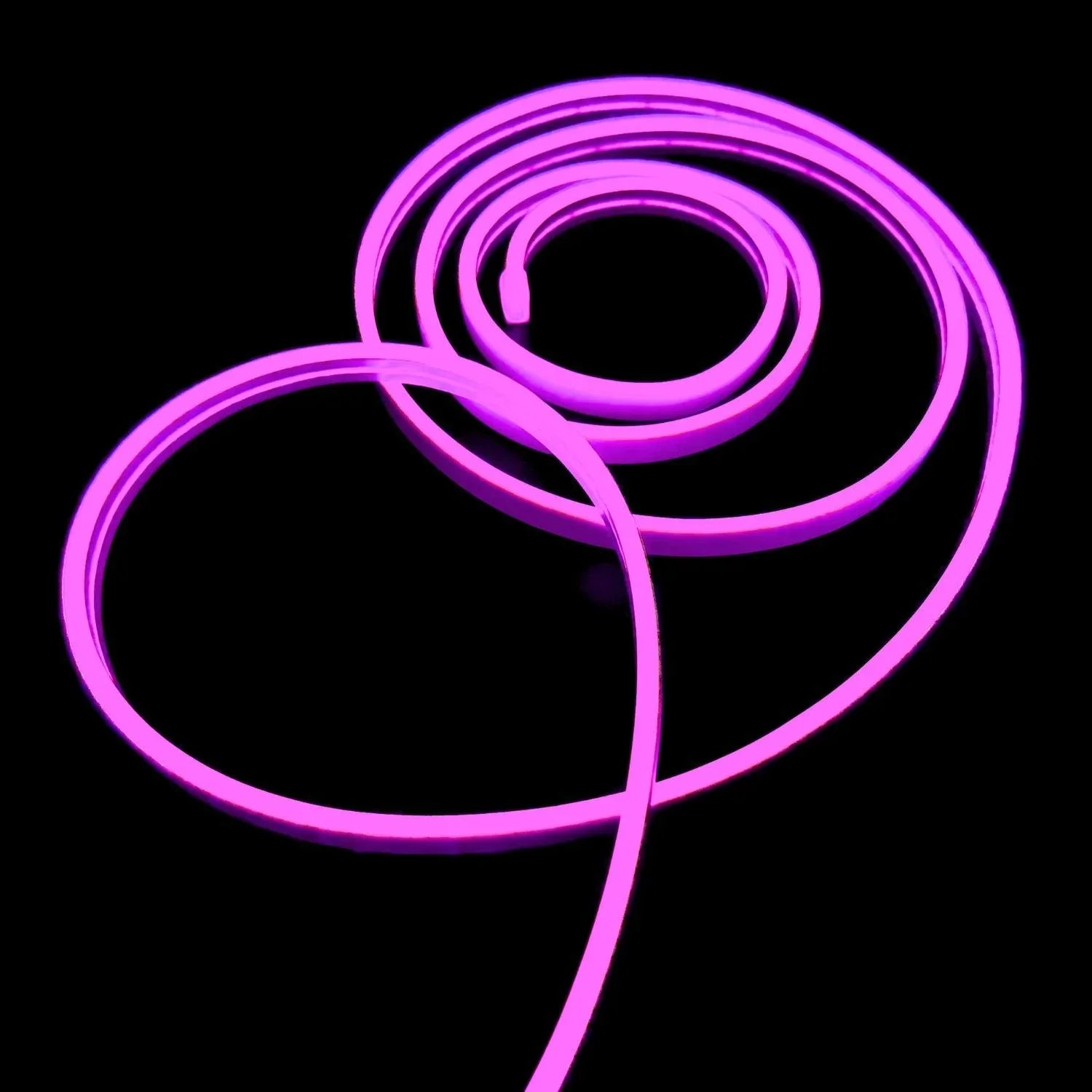 Pink Led Square Mini Pink LED Neon Flex 12V 6x12mm 120LED/m IP65 Waterproof 1cm Cut ...