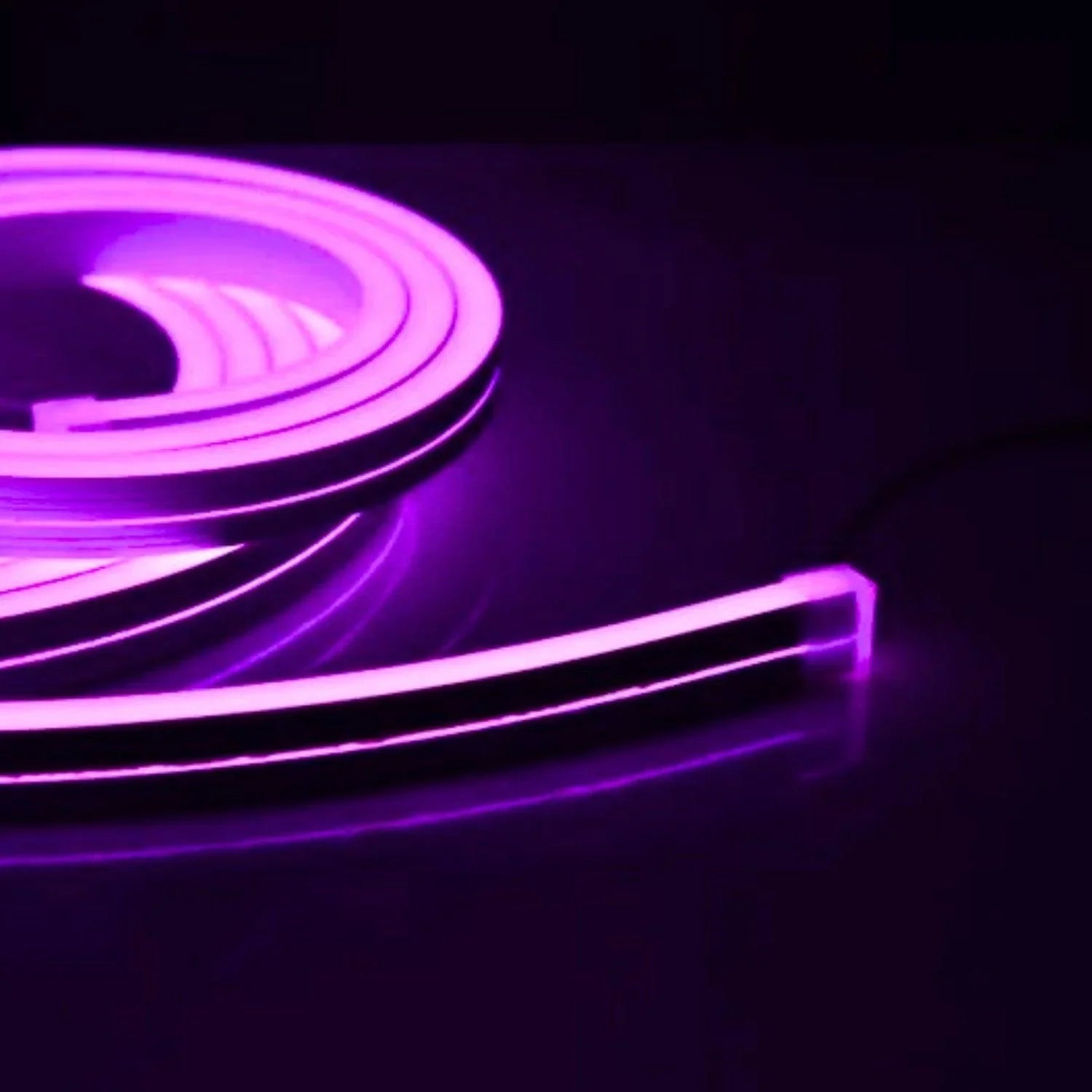 Mini Purple LED Neon Flex 12V 6x12mm 120LED/m IP65 Waterproof 1cm Cut - ATOM LED