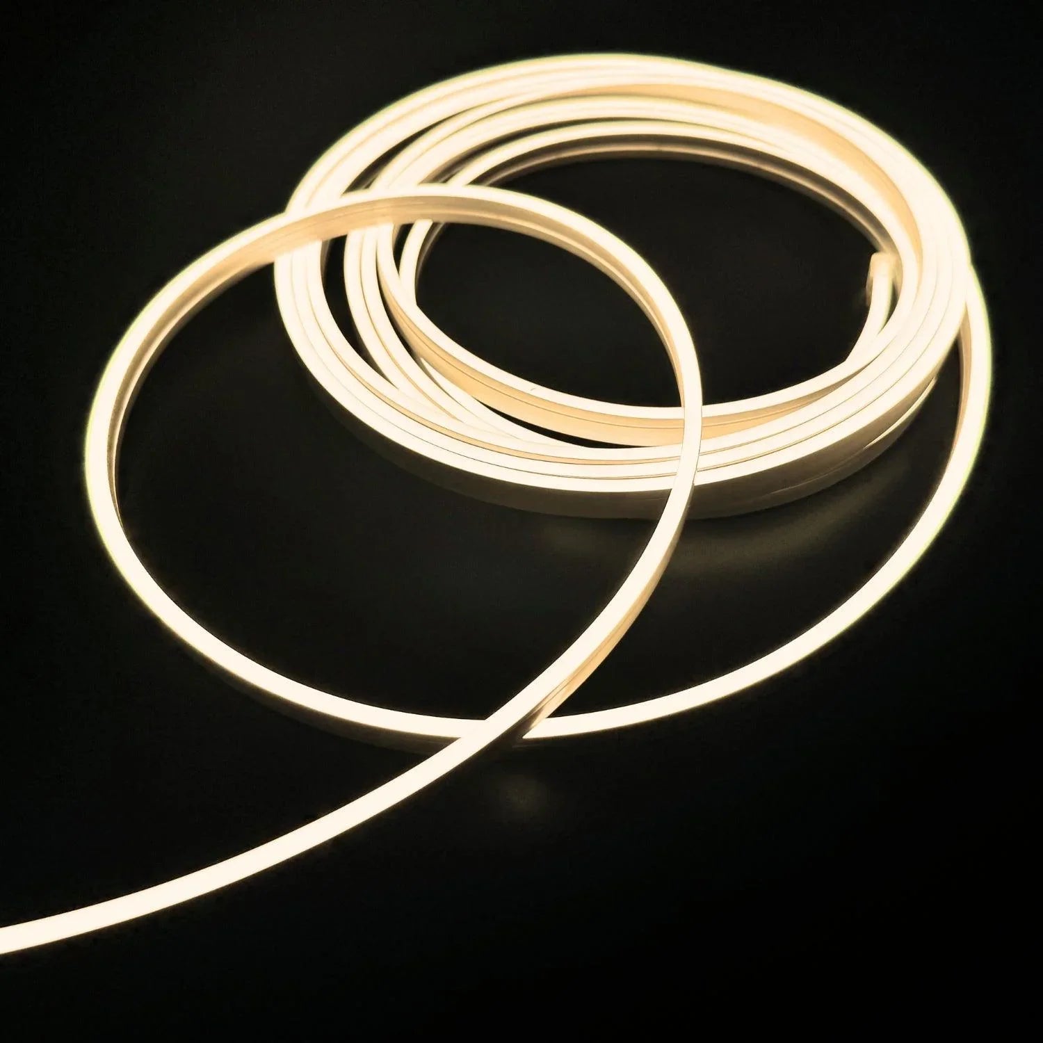 Mini Warm White Neon Flex 3000K Mini 24V 4x10mm IP65 Waterproof 168 LEDs/m - ATOM LED