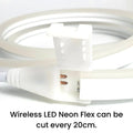 Natural White Neon Flex 220V 240V Wireless 8x16mm 120LEDs/m IP65 Waterproof with UK Plug - UK LED Lights