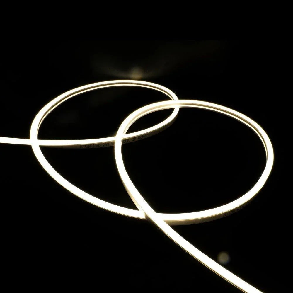 Natural White Neon Flex 4000K 48V 6x12mm IP67 Waterproof 10cm Cut 40m - ATOM LED