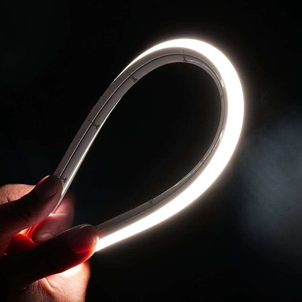 Natural White 4000K 10x10mm dual bend neon flex outdoor IP67 installation