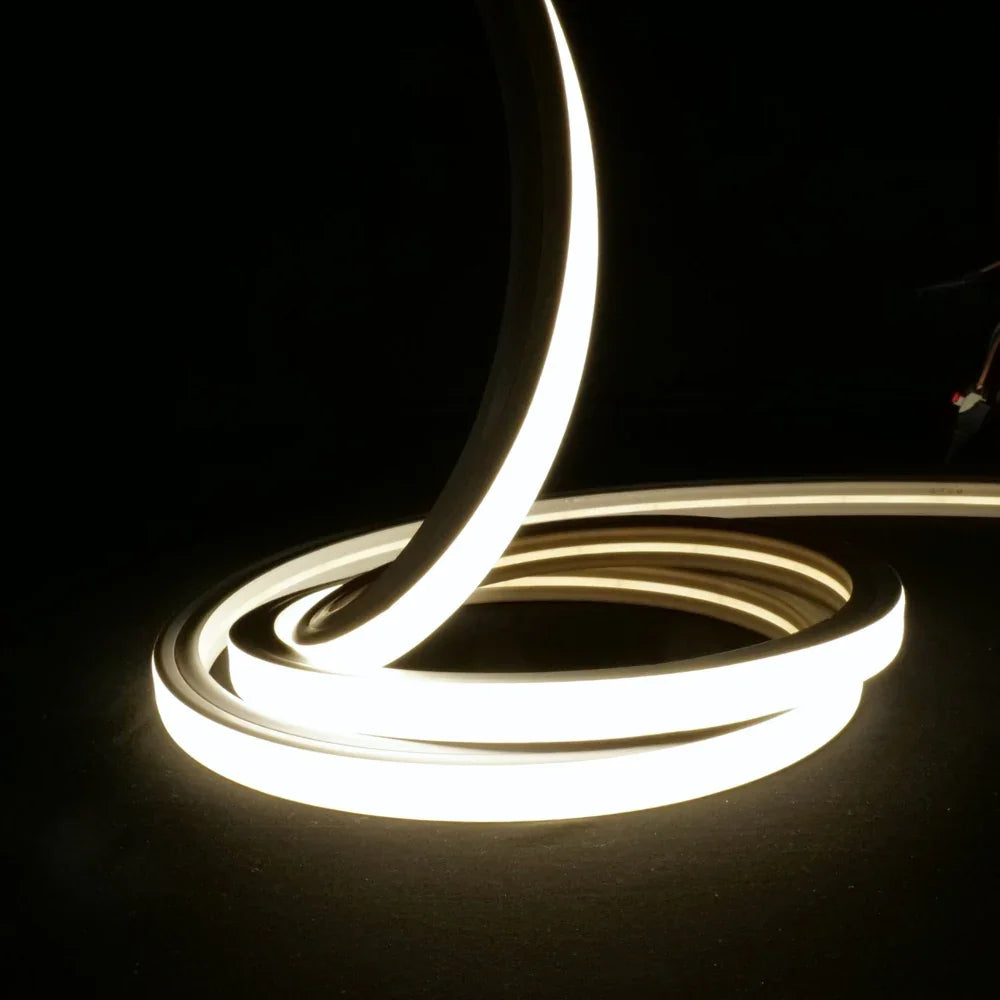 Natural White Neon Flex 4000K 48V 16x16mm Top Bend IP67 Waterproof 50m