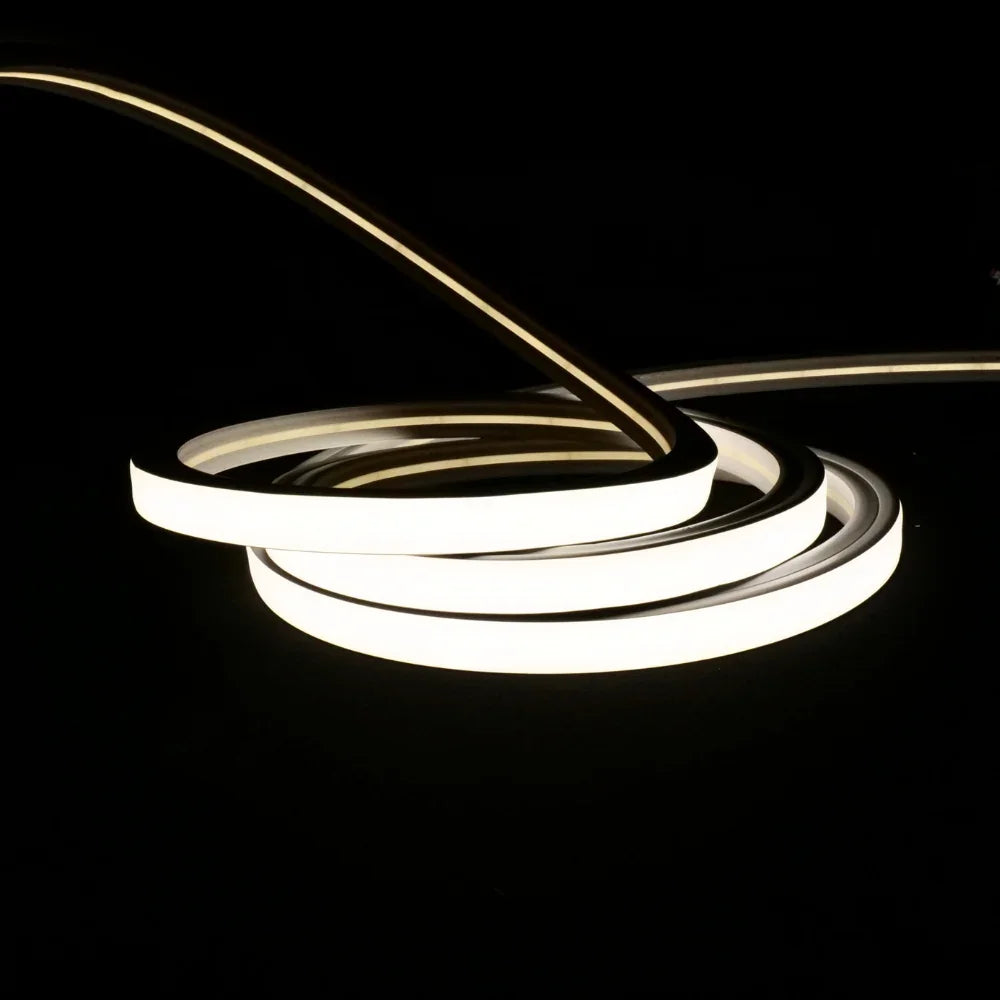 Natural White Neon Flex 4000K 48V 16x16mm Top Bend IP67 Waterproof 50m