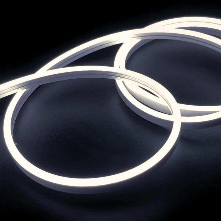 Mini Natural White Neon Flex 4000K 12V 6x12mm IP65 Waterproof 1cm Cut — ATOM LED