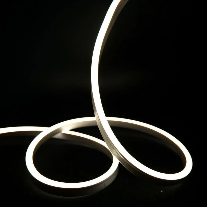 Natural White LED Neon Flex 4000K 24V 10x20mm IP68 Waterproof 20m