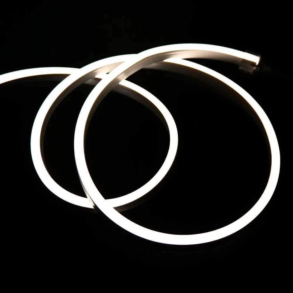 Natural White LED Neon Flex 4000K 24V 10x20mm IP68 Waterproof 20m