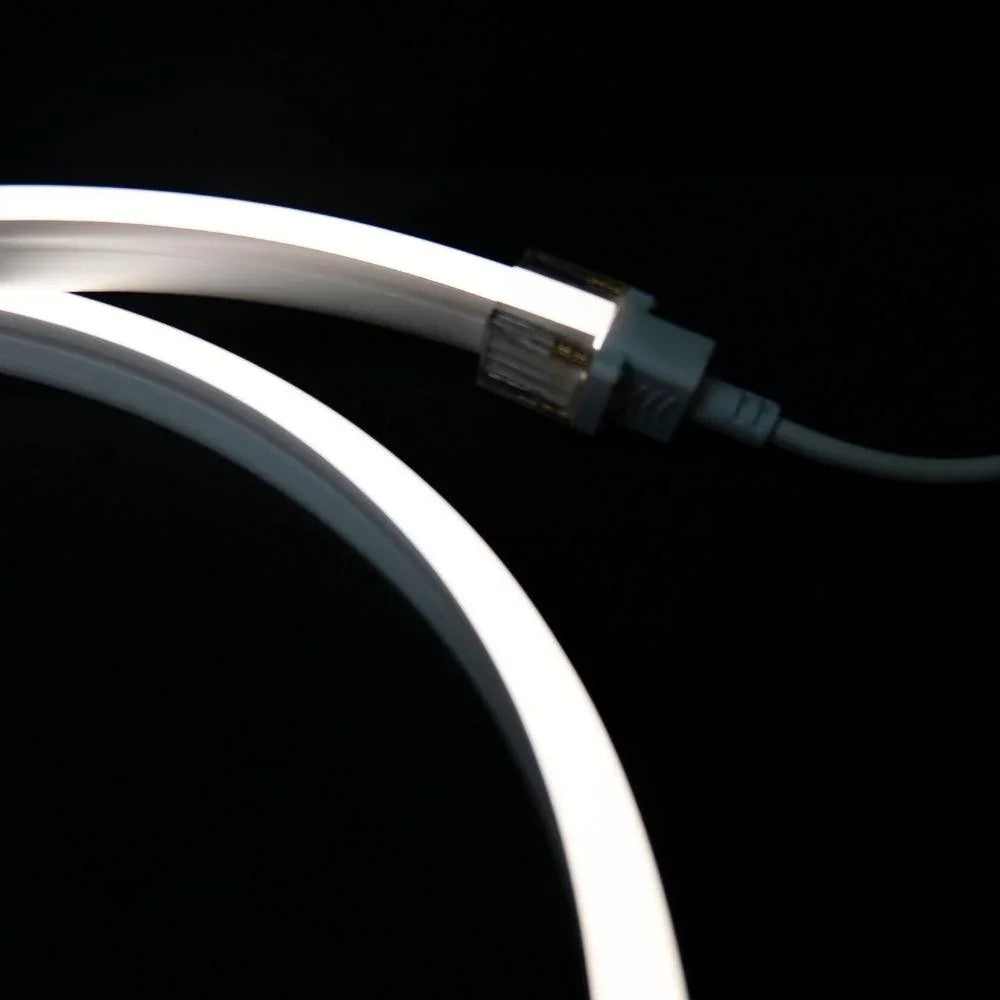 Natural White LED Neon Flex 4000K 24V 10x20mm IP68 Waterproof 20m