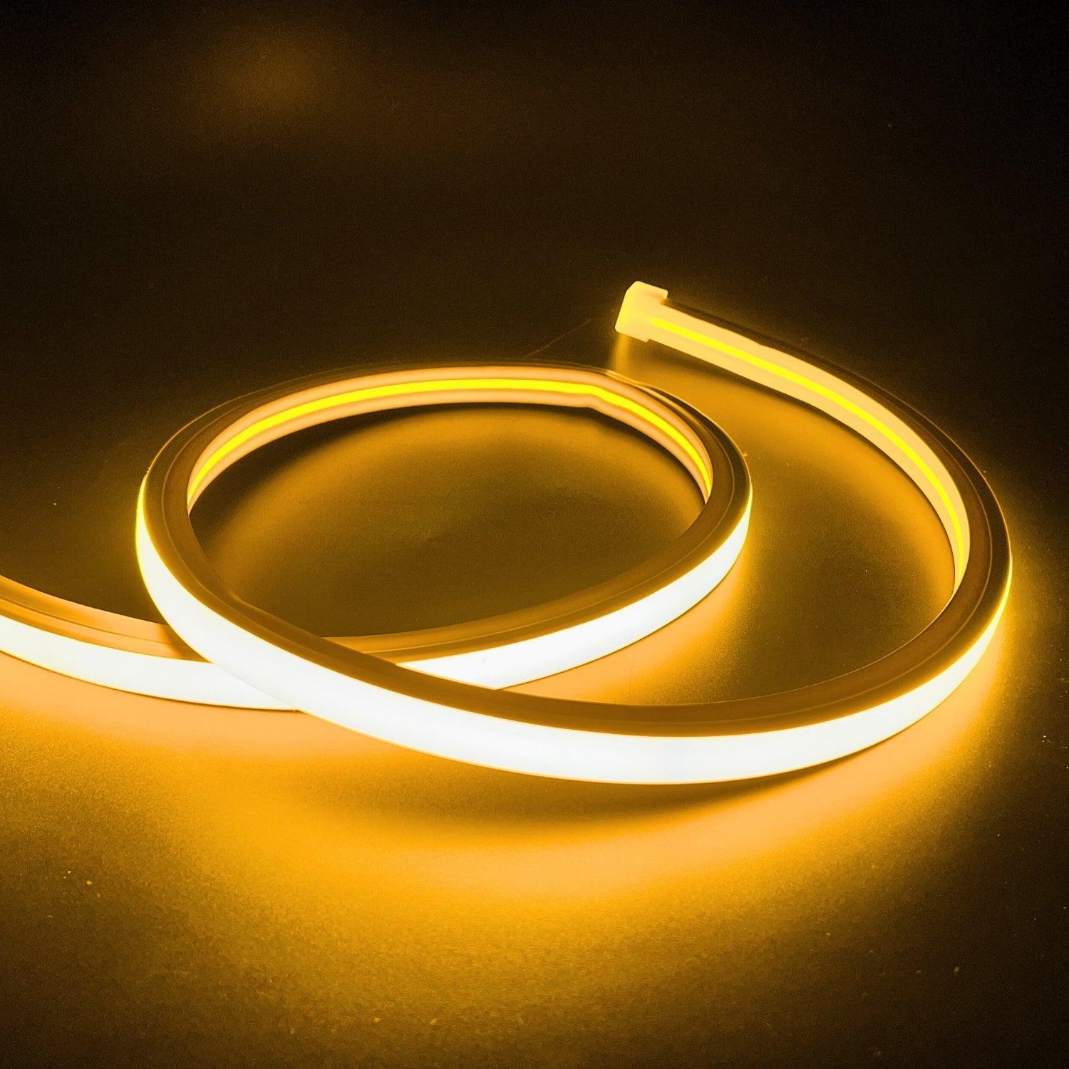Orange LED Neon Flex 220V 240V Top Bending 20cm Cutting IP65 with UK Plug - ATOM LED