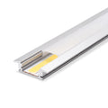 COB strip seated under opal cover inside recessed aluminium channel