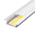 Recessed LED profile channel fitted with 12mm COB strip unlit