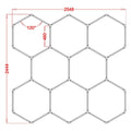 RGB Hexagrid LED Hexagon Ultrabright LED Multicolour Hex Lights - Eight Hex Grid - ATOM LED