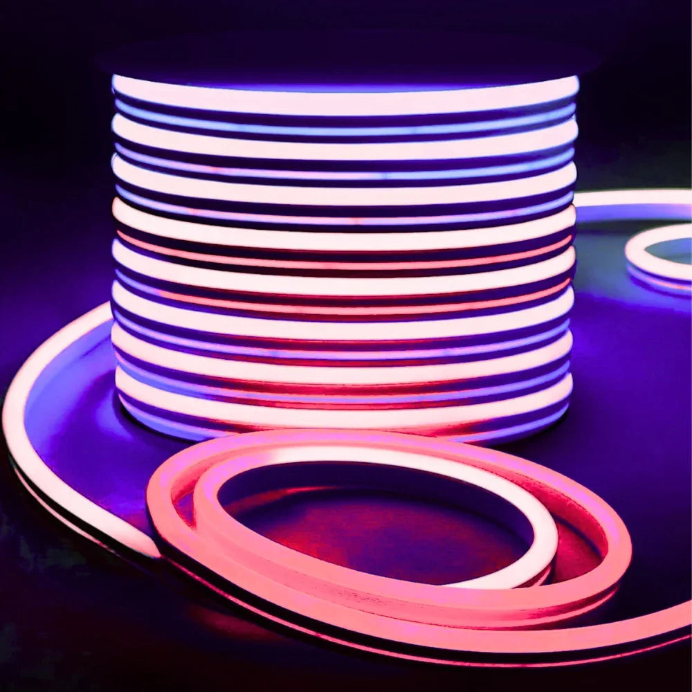 RGB LED Neon Flex 220V 240V 10x20mm IP65 Dimmable Bluetooth App Kit