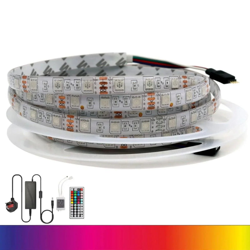 rgb led strip 12v 5050 5 metre ip68