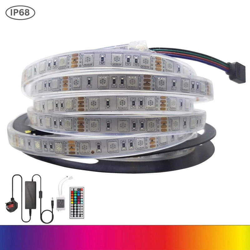 rgb led strip 12v 5050 5 metre ip68