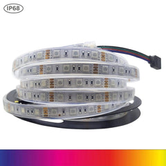 rgb led strip 12v 5050 5 metre ip68