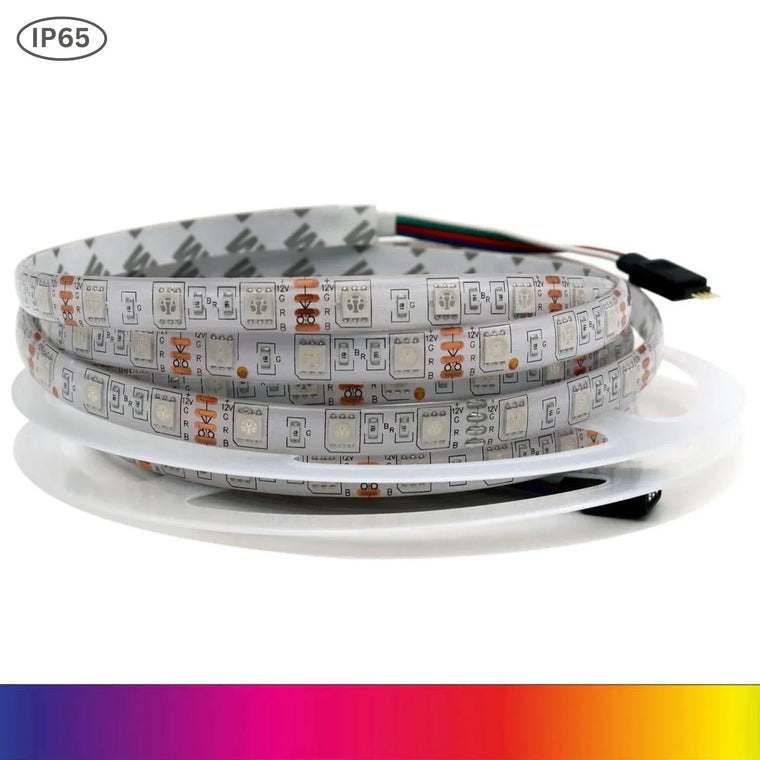 RGB LED Strip DC 12V 5050 IP65 Waterproof 60LED/m 5 Metre — ATOM LED