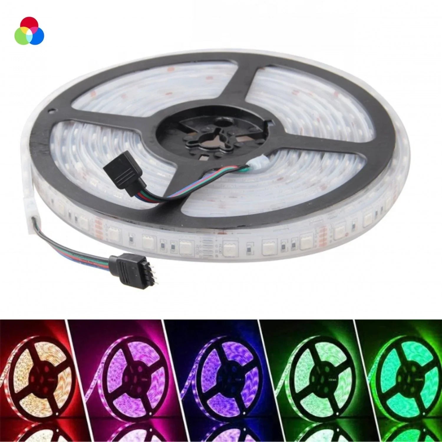 RGB LED Strip DC 12V 5m 5050 IP67 Waterproof 60LED/m For Outdoor Use - ATOM LED