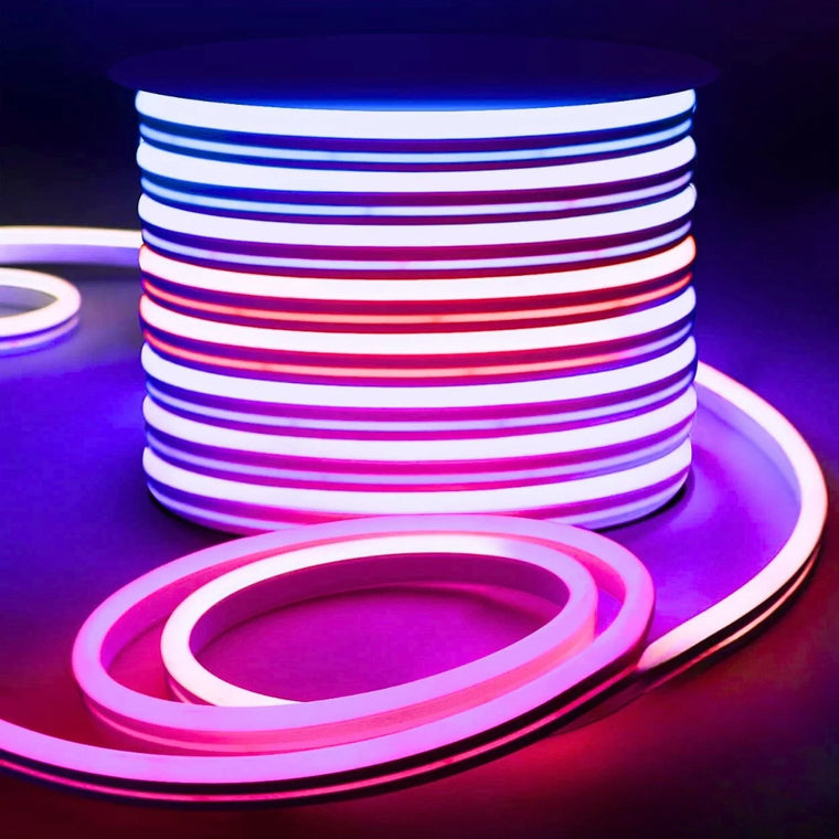 RGB LED Neon Flex 220V 240V 14x25mm Dimmable IP67 Waterproof with Bluetooth Controller & Remote - ATOM LED