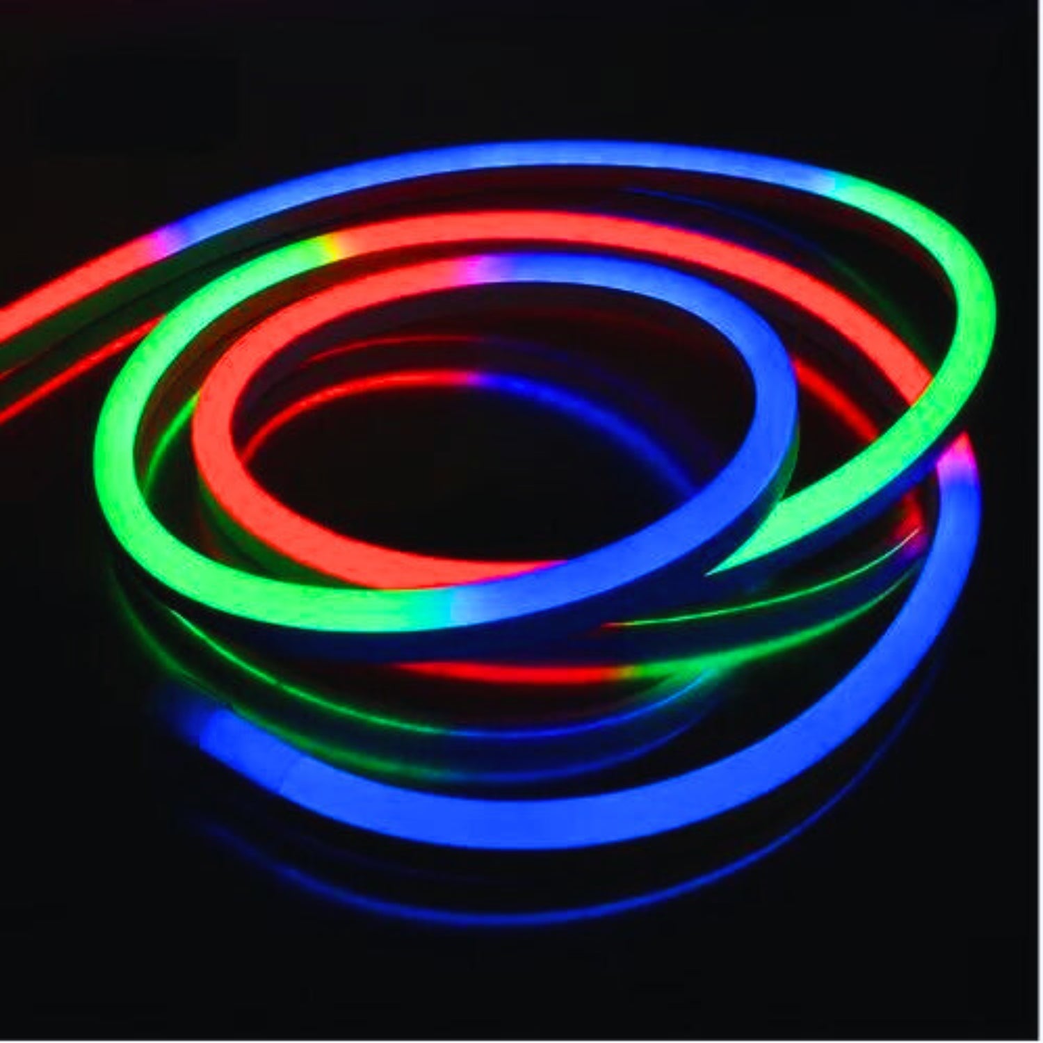 RGB Neon Flex Rope Light 24V 8x18mm IP65 Waterproof with Music Controller  Kit