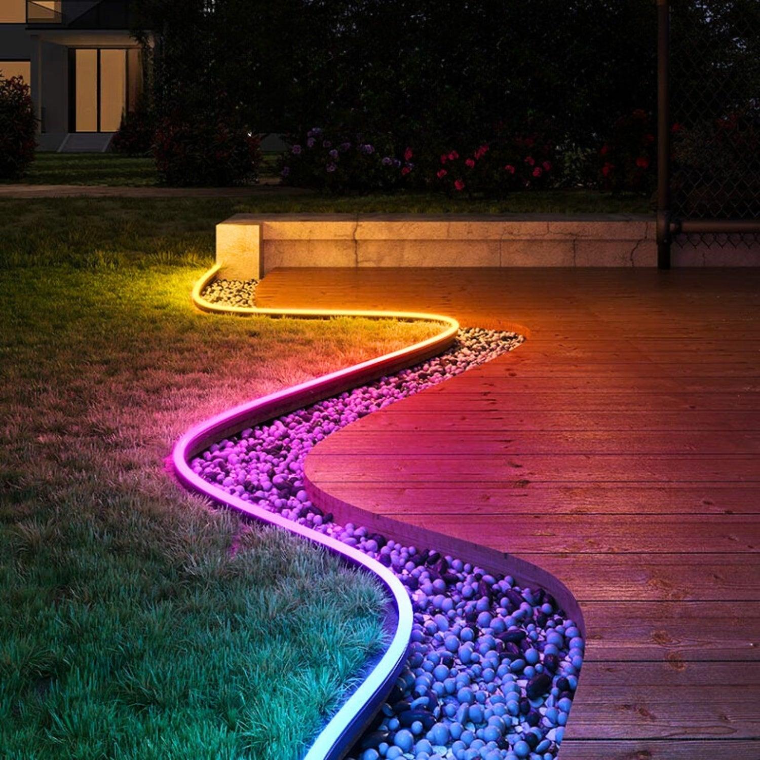 Ultra Long RGB Neon Flex 24V 10x20mm 48V IP68 12.5cm Cut