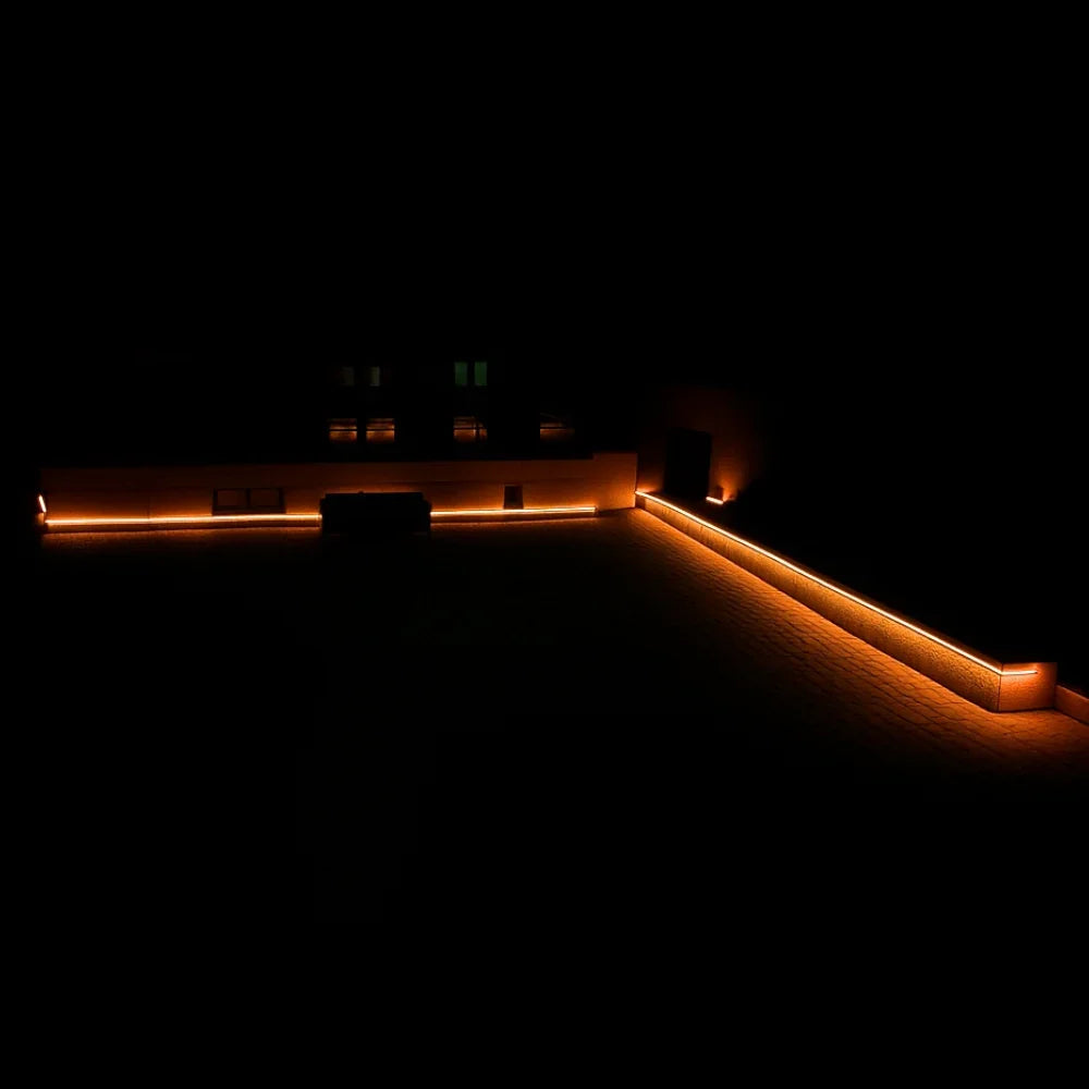 RGBW (3000K) LED Neon Flex 13x13mm IP67 Waterproof 48V 20 Metre