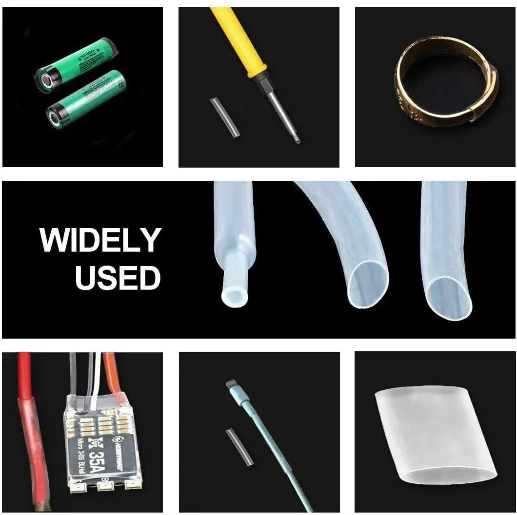 Adhesive Clear Heat Shrink Sleeving - 2:1 Weatherproof Heatshrink Tubing 16-25mm 1 Metre - ATOM LED