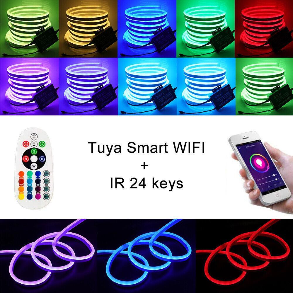 RGB LED Strip 220V 240V 60LEDs/m WIFI Controller with Remote Works with Google Home & Alexa - ATOM LED