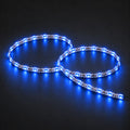Blue S-shape bendable LED strip 24V 6mm IP20 1cm cut