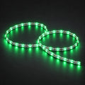 Green S-shape bendable LED strip 24V 6mm IP20 1cm cut