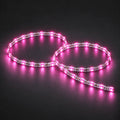 Pink S-shape bendable LED strip 24V 6mm IP20 1cm cut