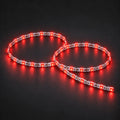Red S-shape bendable LED strip 24V 6mm IP20 1cm cut