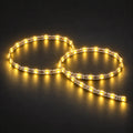 Yellow S-shape bendable LED strip 24V 6mm IP20 1cm cut