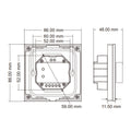 Skydance Rotary Panel WiFi Triac Dimmer TS-K(WT) BLACK — ATOM LED